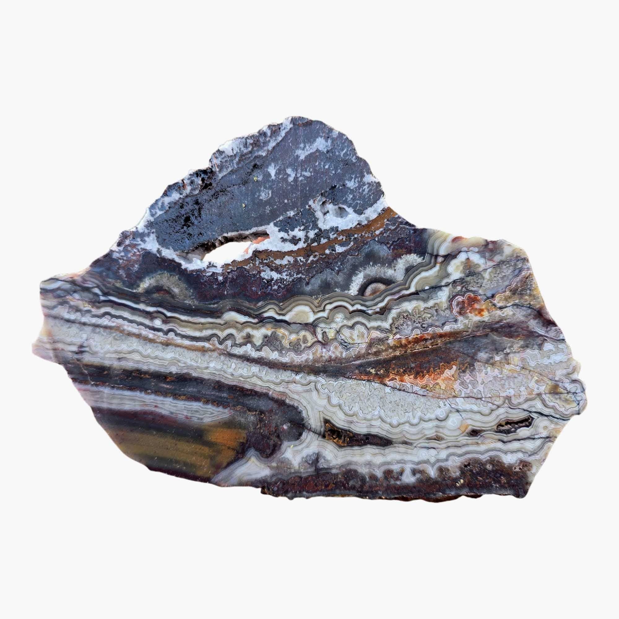 Lapidary Central - Wholesale Spiritual Stone/Crystal - Crazy Lace Agate Slab - Laguna Red Fireworks - Mexican Vintage Quality5