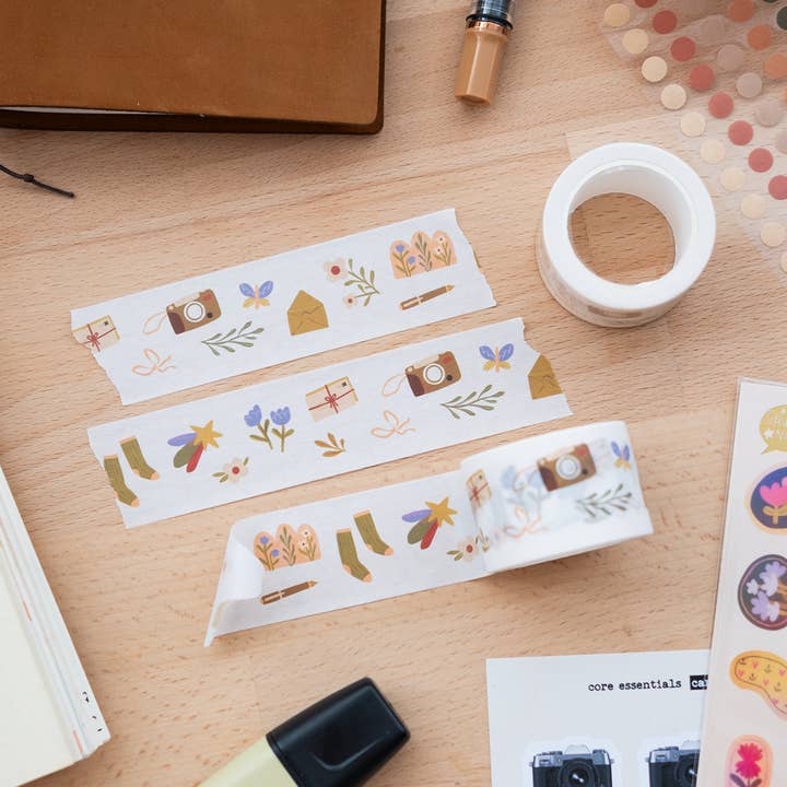 Cosy Doodles 30mm Washi Tape for wholesale by Grumpy Nook