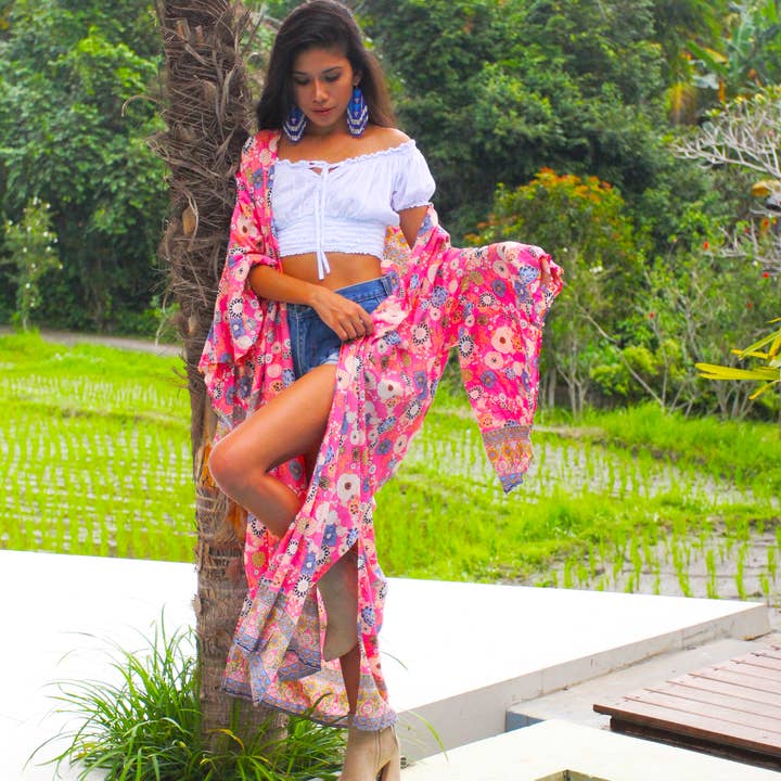 Shakira Kimono for wholesale by Boho Babe Boutique