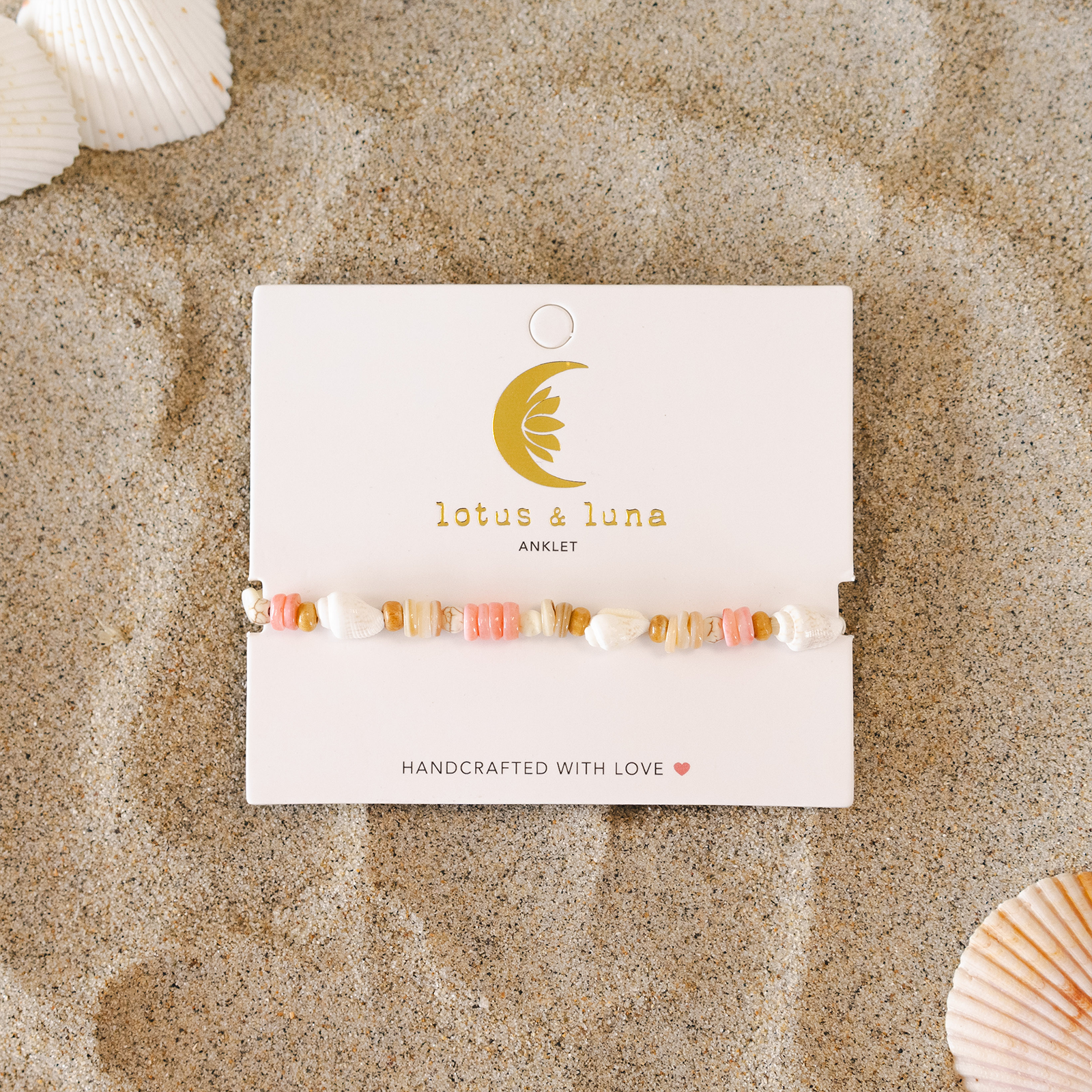 Lotus and Luna - Wholesale Anklet - Beachcomber Shell Anklets (10 Pack Assortment)1