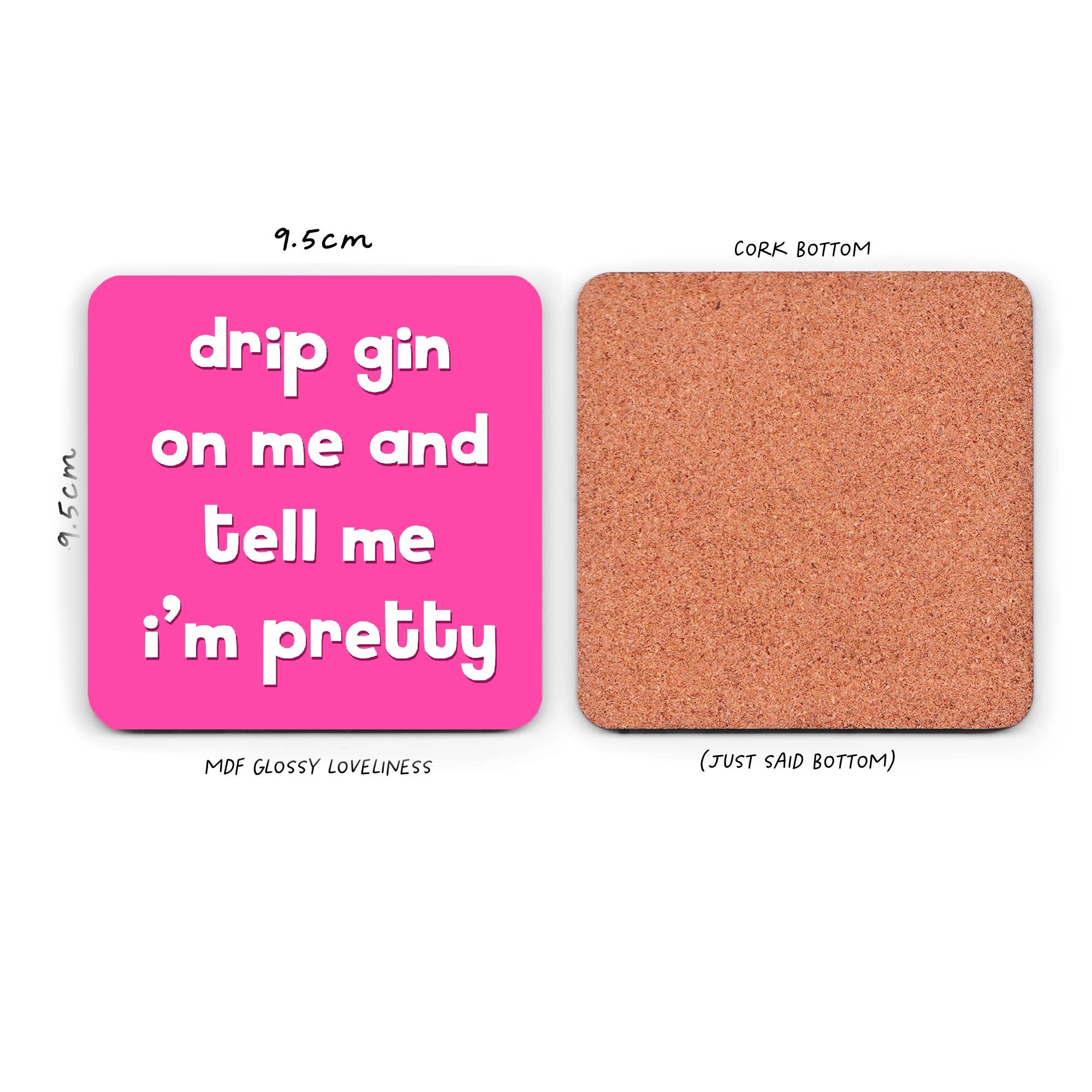 Pickled Prints - Wholesale Coasters - Funny Coaster - Gin Lover - Gin and Tonic Coaster - Home1