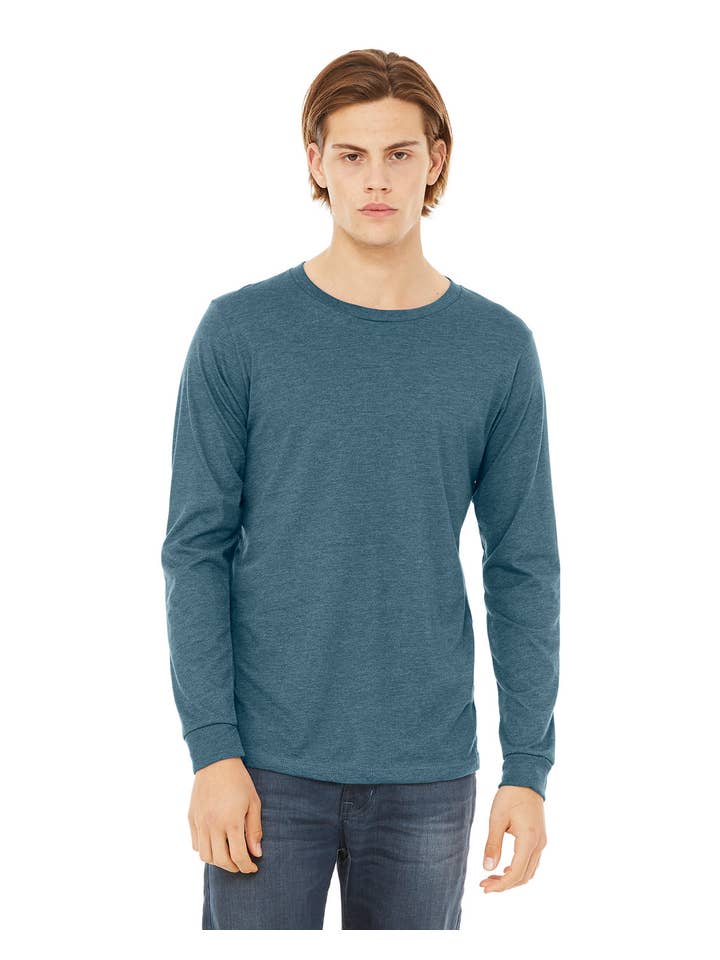 Total Apparel - Wholesale T-Shirt - Unisex - Bella Canvas Unisex CVC Jersey Long-Sleeve T-Shirt | 3501CVC8