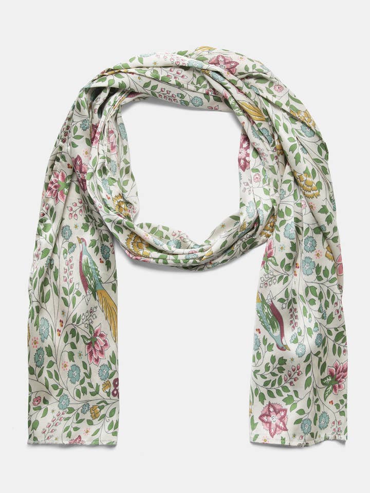 Satin‑Schal mit Blumenmuster (470508-188) für den Großhandel von Lanidor