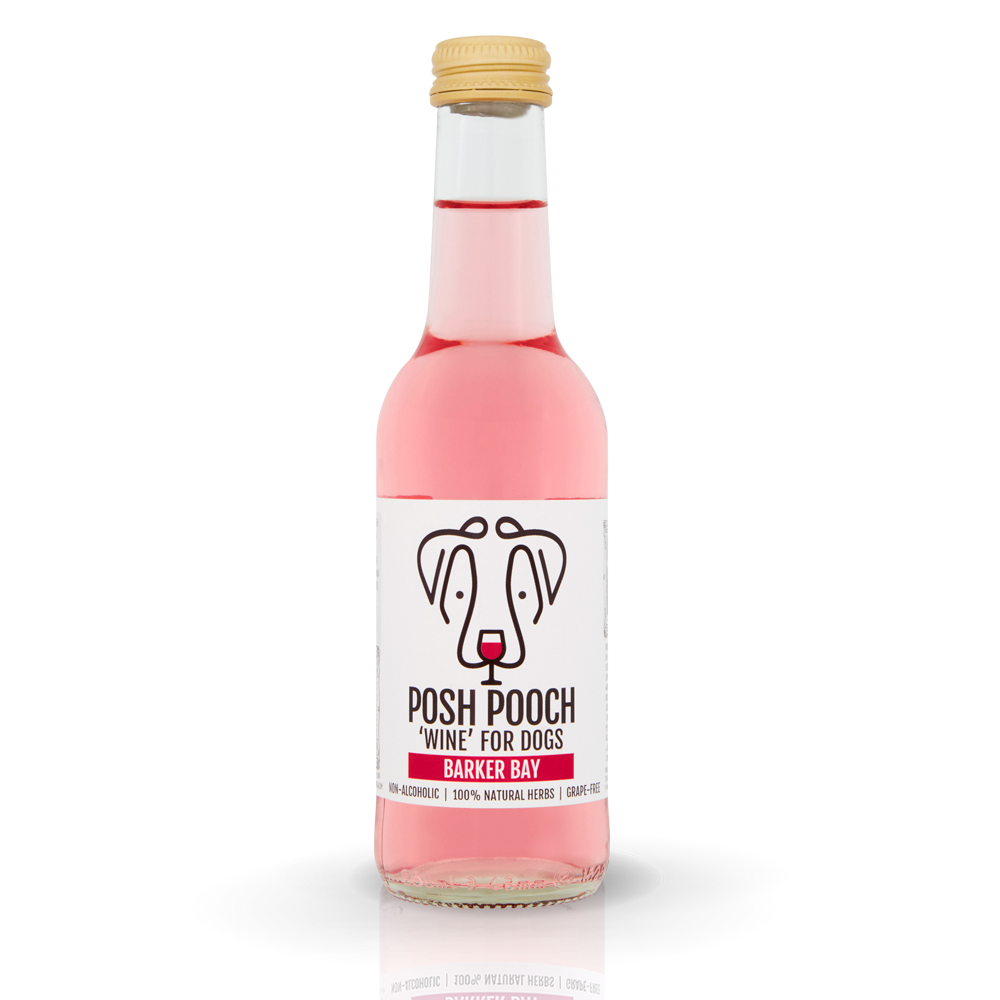 WOOF&BREW LTD – wholesale Godis - Hund – Woof&Brew Posh Pooch Rosé för hundar – Present eller svalkande godbit1