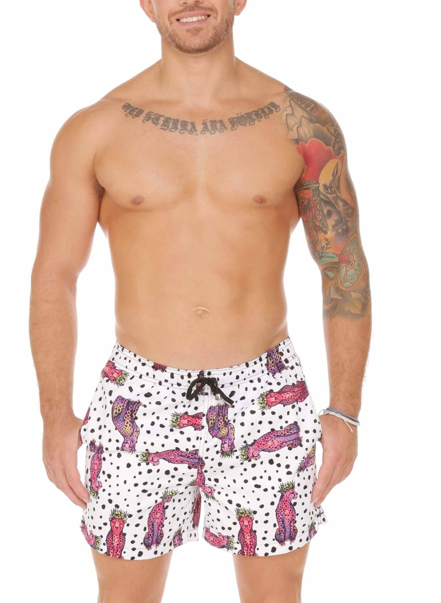 Salty Mermaid - Wholesale Swim Shorts - Men's - Spotted Samba Mens Trunks0