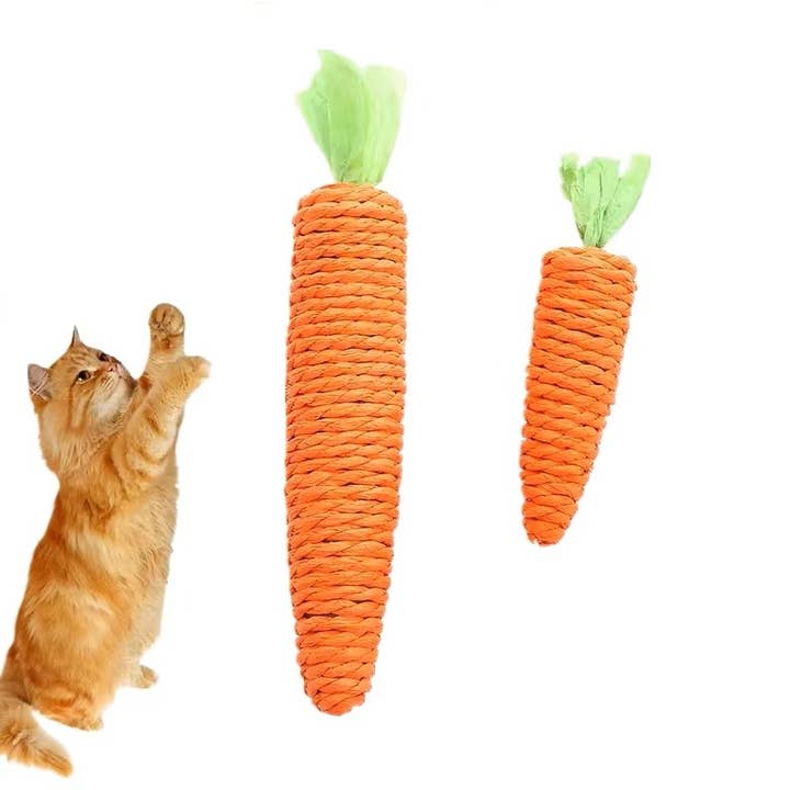Umweltfreundliches interaktives Karottenform-Haustierspielzeug für den Großhandel von Lumbee Trade