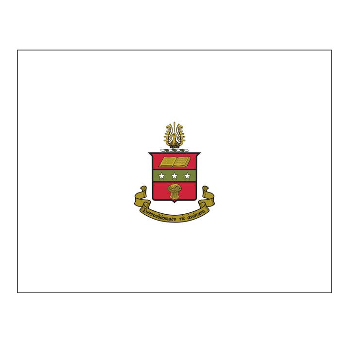 Donovan Designs - Wholesale Stationery/Notecard Set - SORORITY OFFICIAL CREST FOLDOVER NOTECARDS