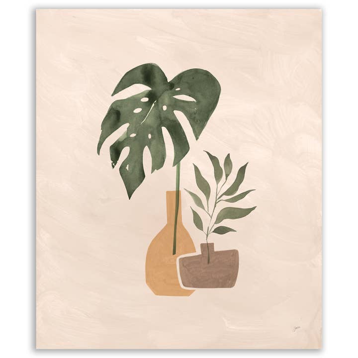 Boho Vessels II Gallery-Wrapped Canvas Wall Art for wholesale by Courtside Market