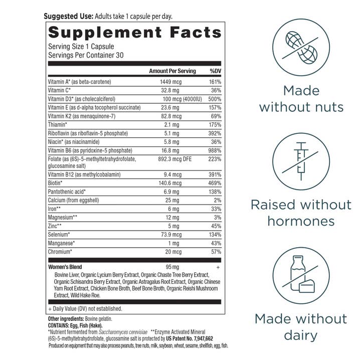 Black Ancient Multivitamin Women's Once Daily | Capsules (30 Capsules) for wholesale on Faire1