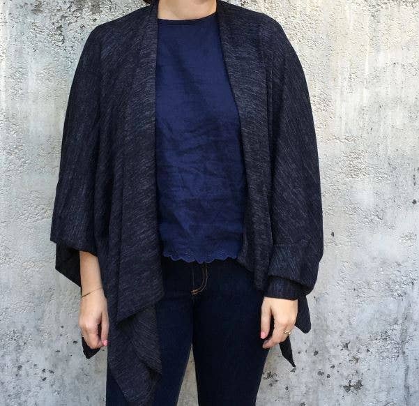 Dana Herbert – Engroshandel Wrap - Dame – Heather Jersey Wrap3