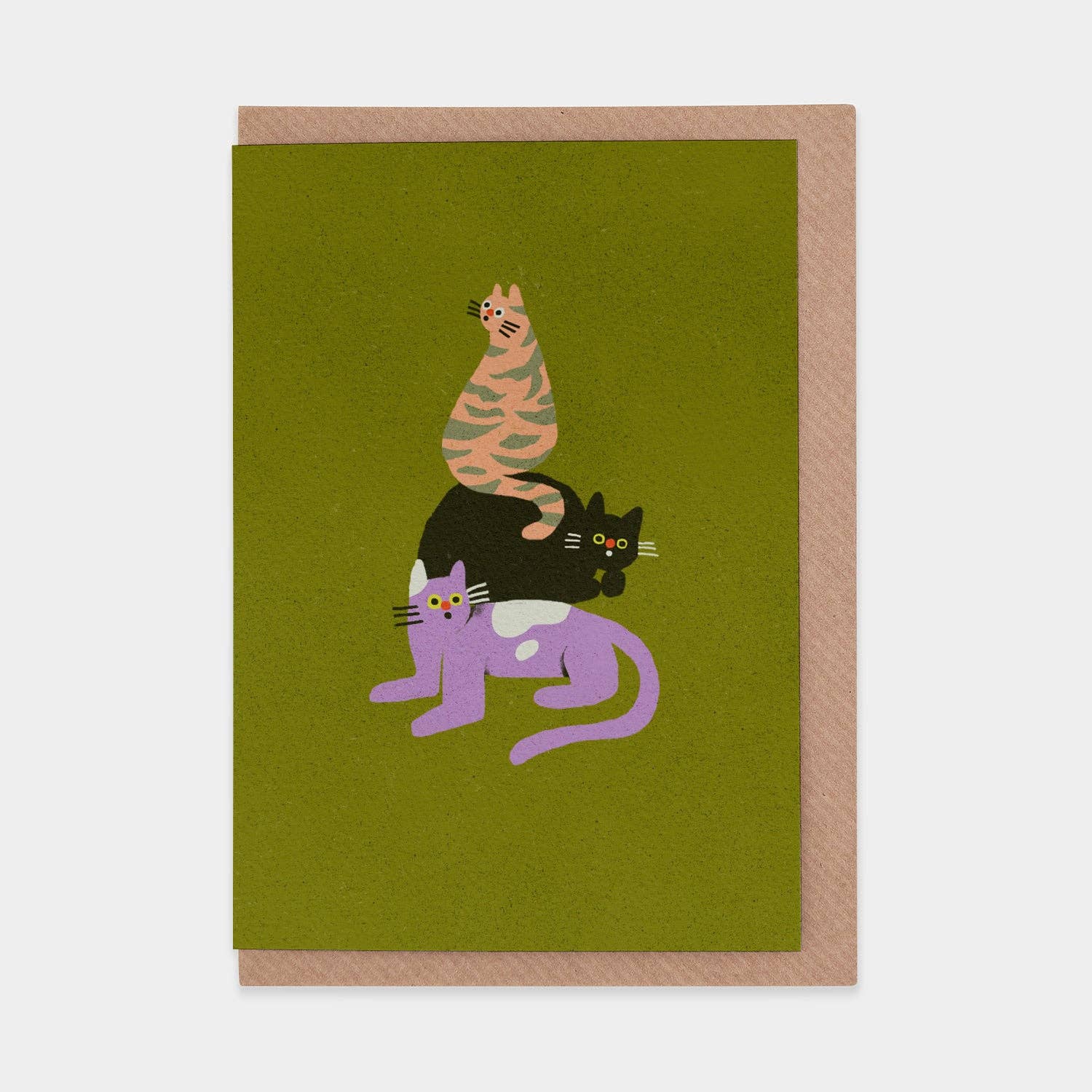 Evermade – wholesale Everyday greeting card – Suprised Cats Greetings Card by Zsófia Győrfi0