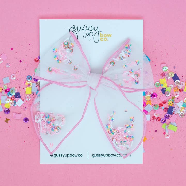 Gussy Up Bow Co - Wholesale Hair Bow - Kids - Rainbow Shaker | Whimsy Bow
