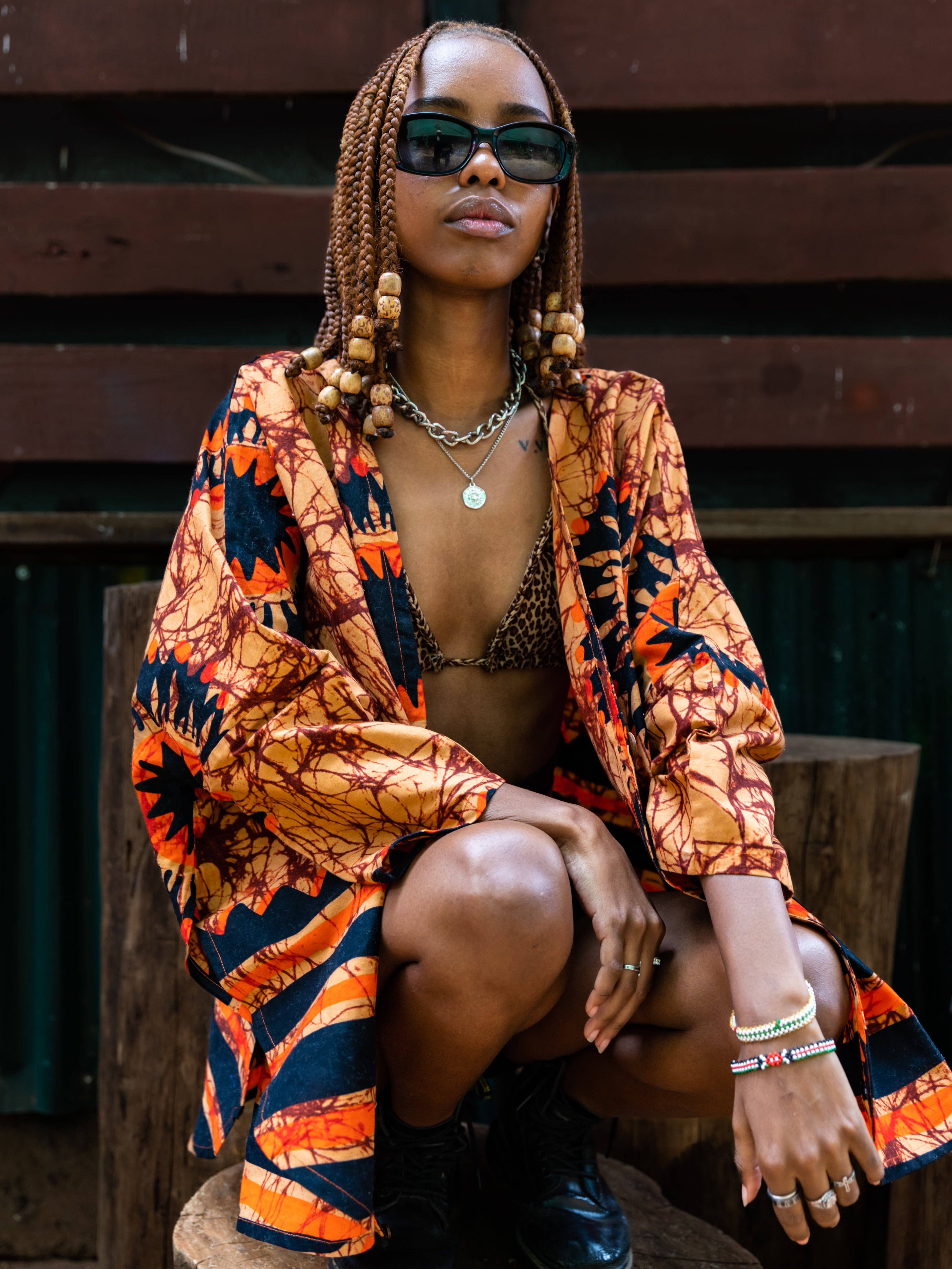 mikono.africa UG - Wholesale Kimono - Women's - Kimono for club+ holiday 'Pembe'6