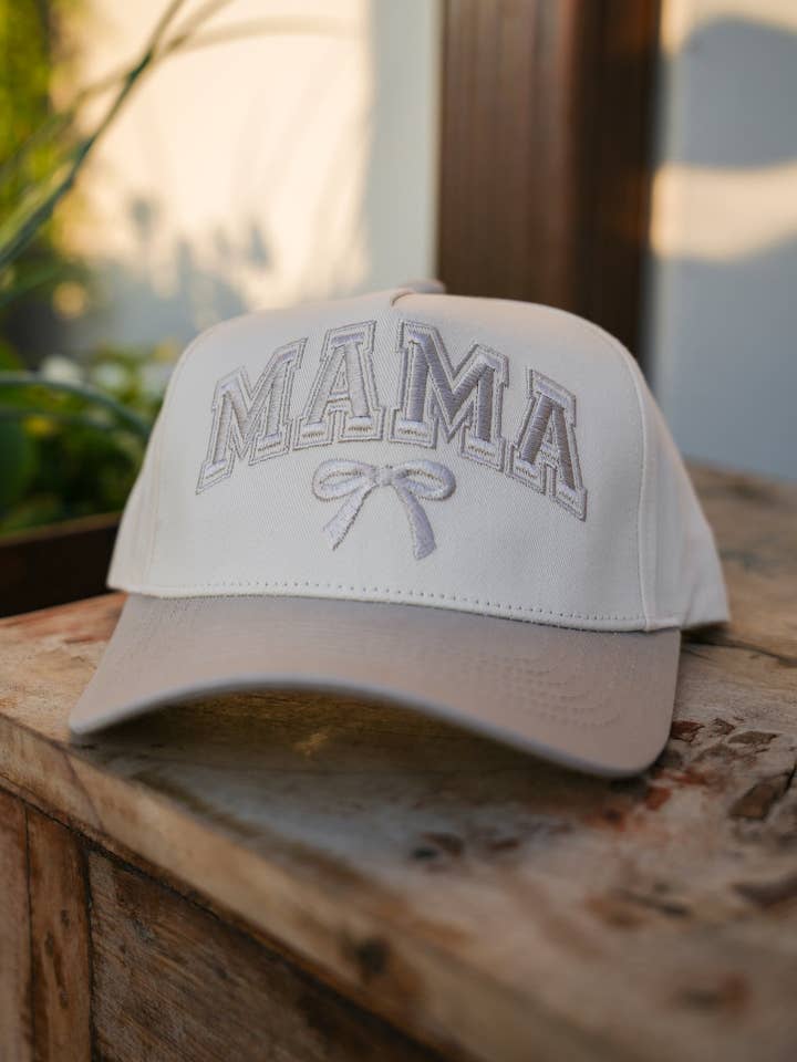 MAMA BOW CANVAS CAP for wholesale by Summer Tees