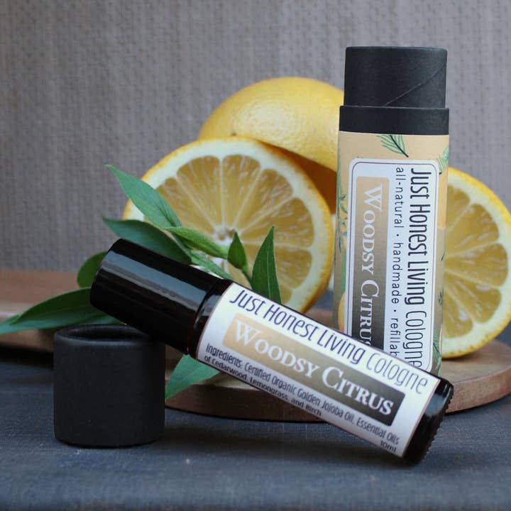 Refillable Cologne Roller for wholesale by Just Honest Living LLC