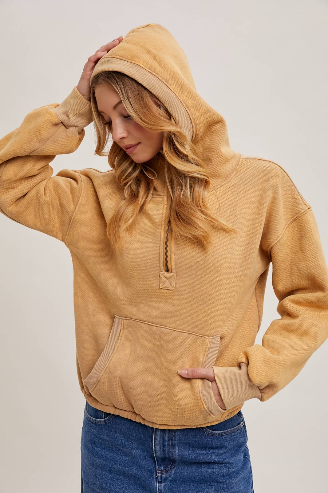 Bluivy - Vente Sweat à capuche – femme - Sweat à capuche à fermeture zippée devant avec intérieur en polaire16