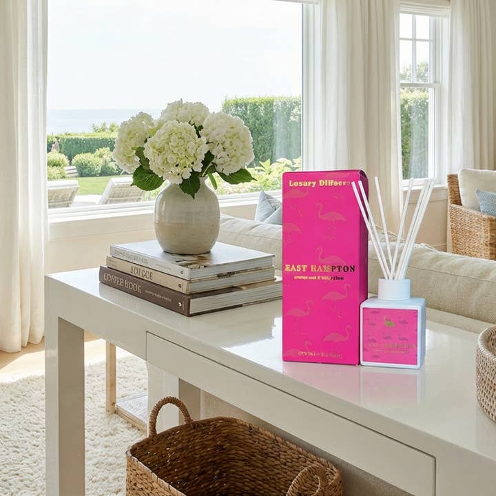 East Hampton - Coastal Living Diffuser (orange zest & white plum) for wholesale by Scents of Sicily