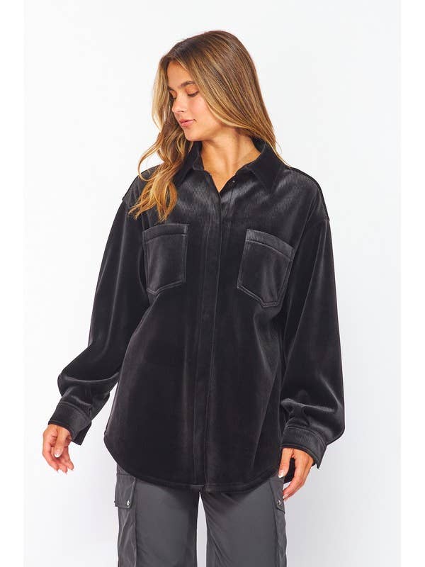 Veste latérale de montagne en velours côtelé pour la vente par MintChoco