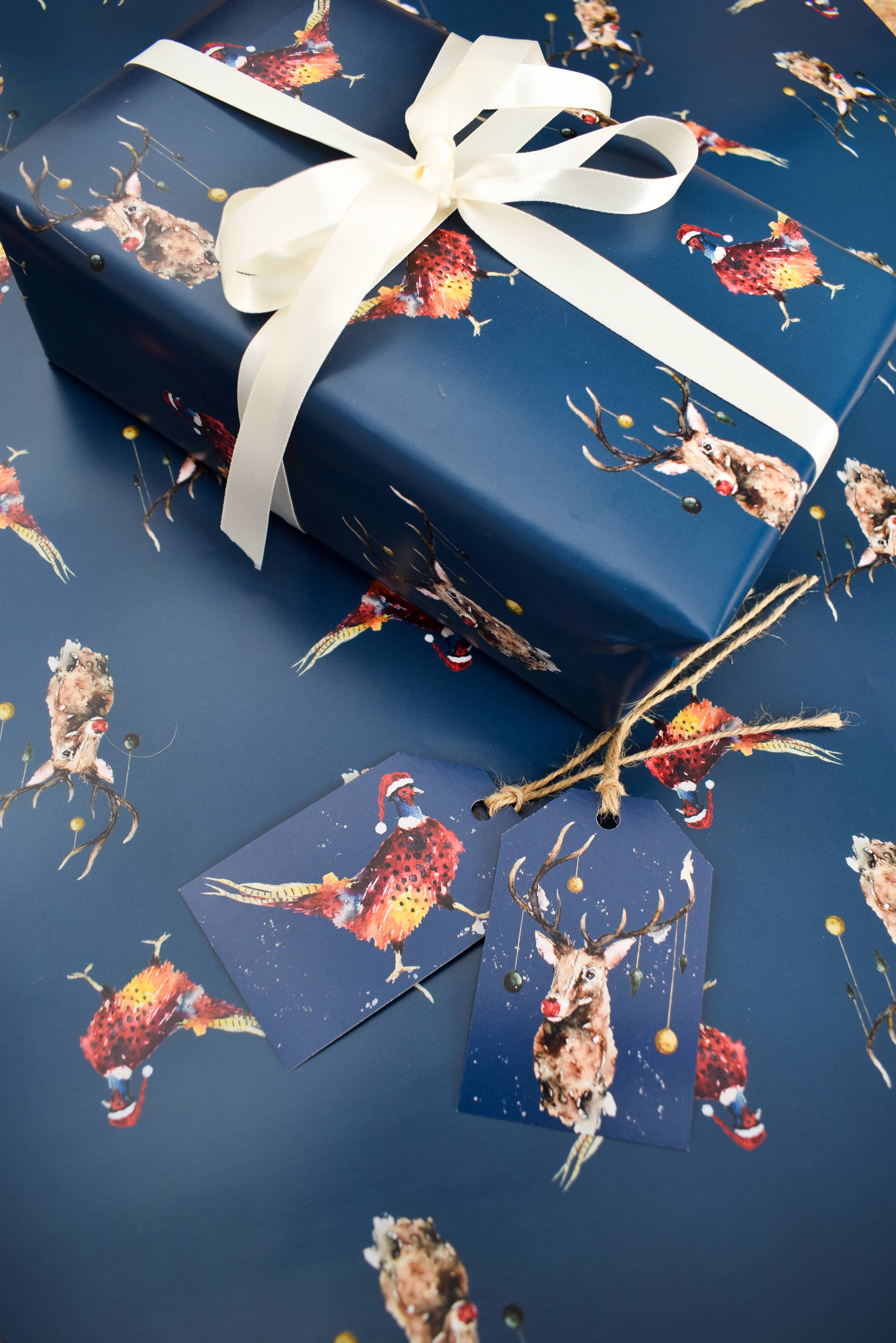 studio frewb - Wholesale Gift Tag - British Wildlife Christmas gift tags (6 tags per pack)2