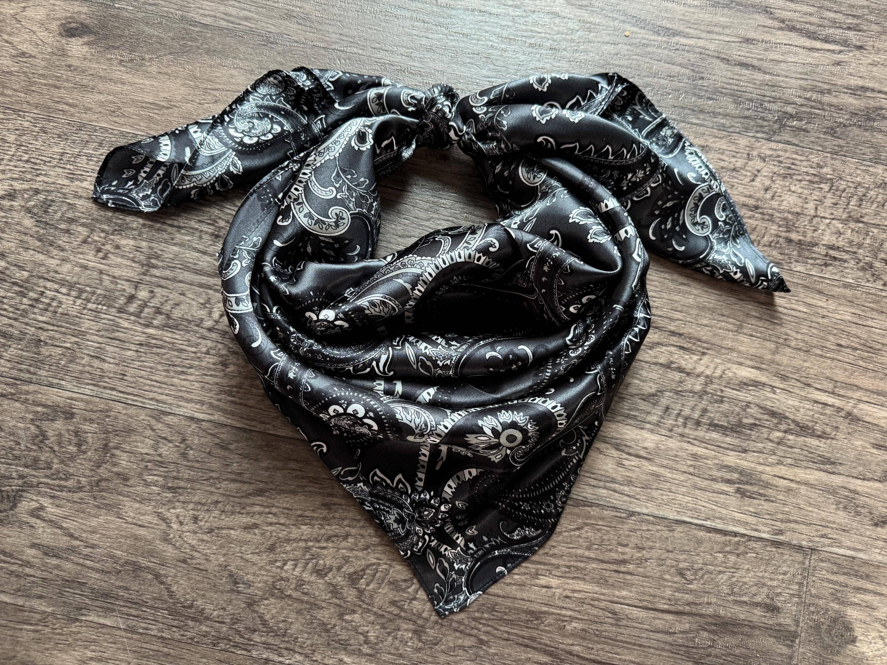 Double B Wild Rags - Venta al por mayor Bufanda - Mujer - 100% Seda Pañuelo Salvaje Clásico Cachemira Rojo Marrón Rosa Negro Púrpura Azul de Double B Wild Rags0