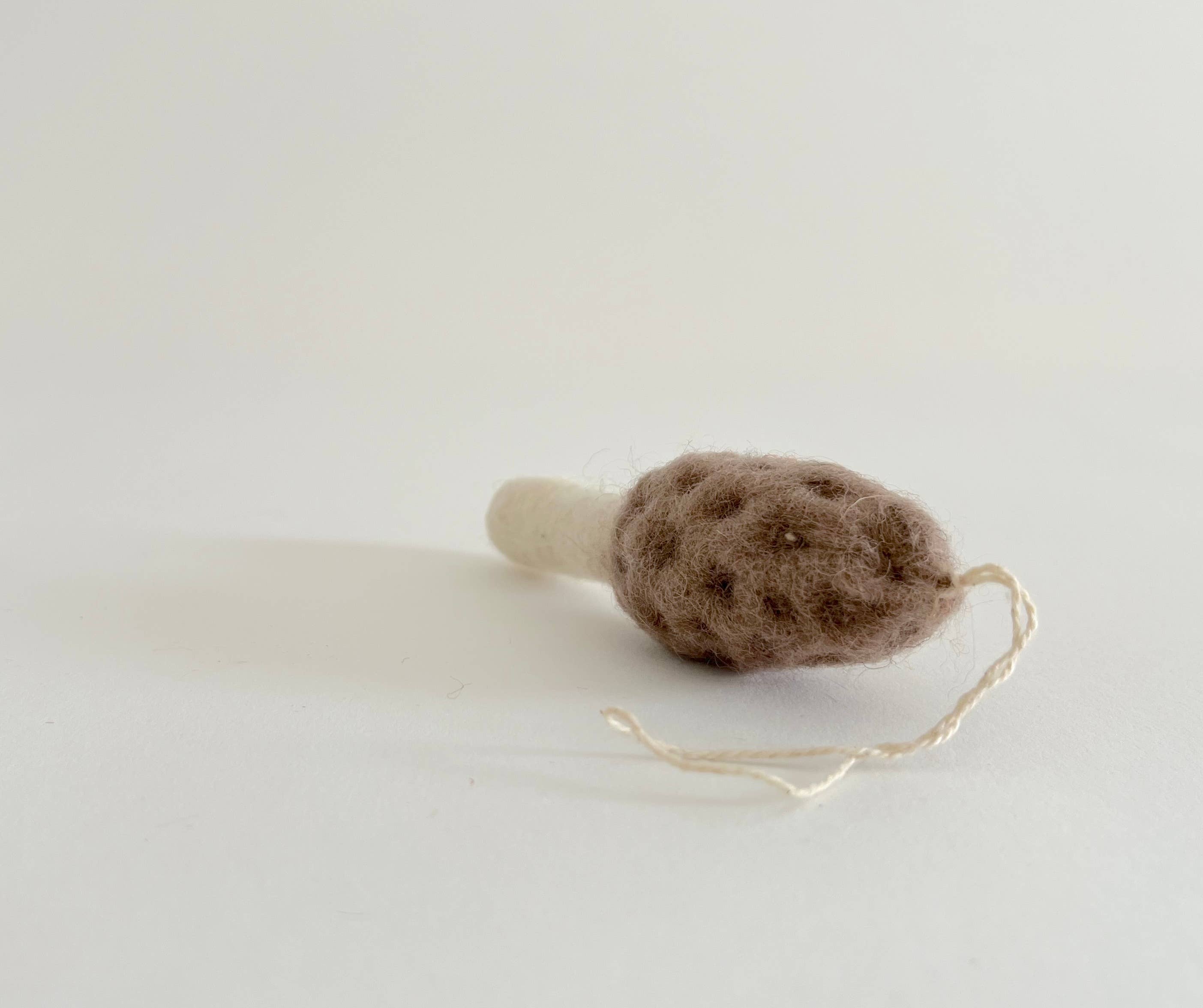 PetitFelts - Wholesale Ornament - Felted Wool Mushroom Ornament - Morel1
