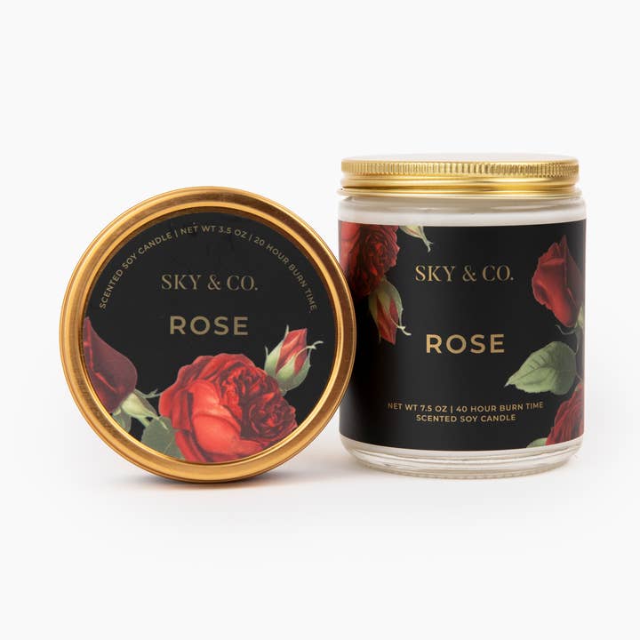 Rose - Soy Candle for wholesale by Sky and Company