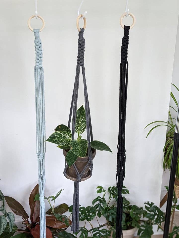Leaf and Cord - Wholesale Hanging Planter - Macrame Plant Hanger - The Juniper2