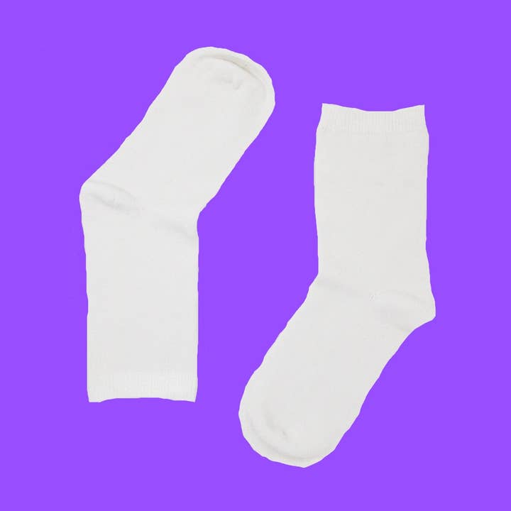 TMWS Sensory School Sock Calzino in bambù bianco UK 9-12 per la vendita all'ingrosso da parte di CityOfClouds