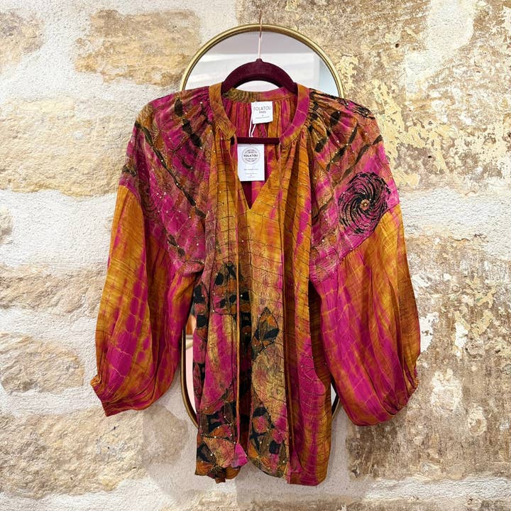 Silkesariöverdel för wholesale av Tolatoli