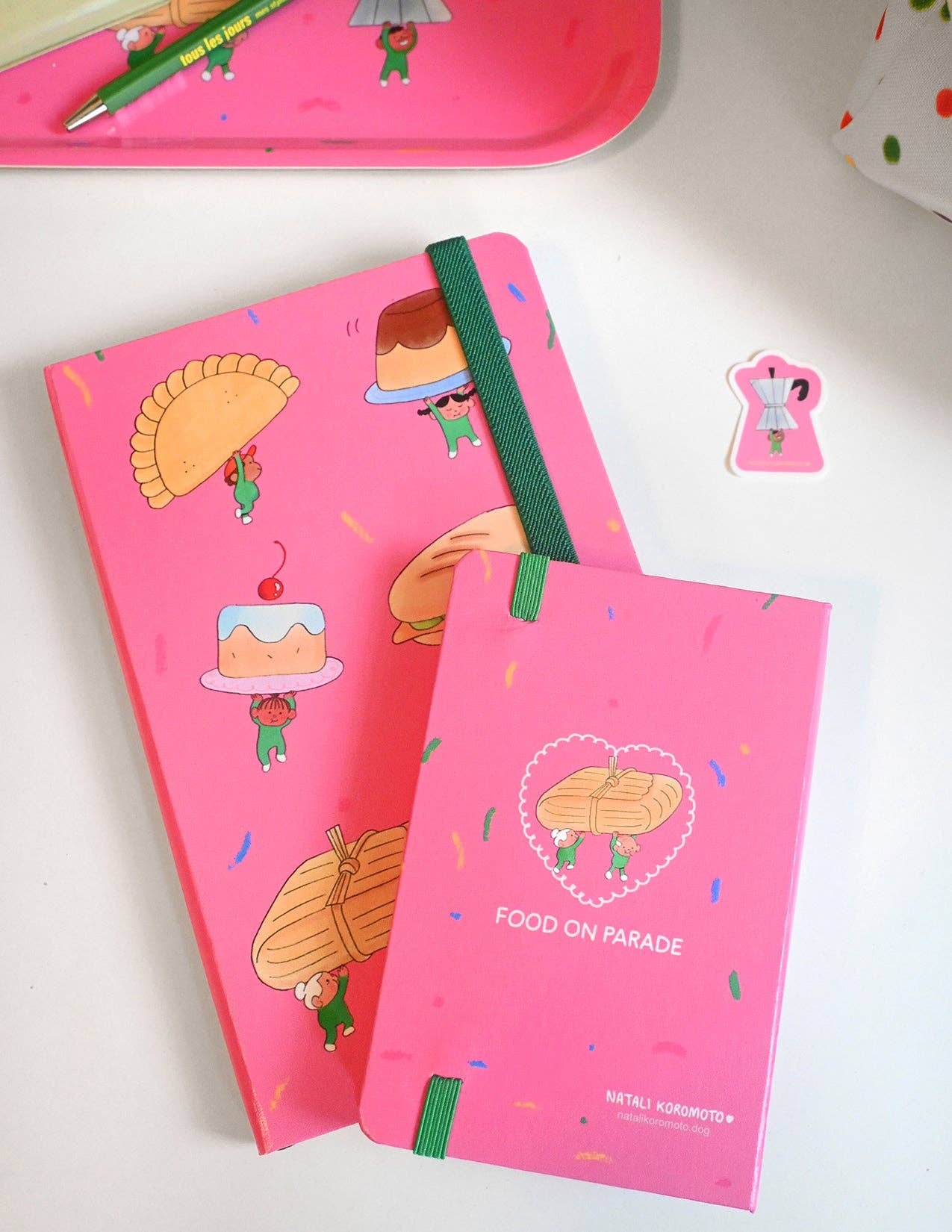 Natali Koromoto - Wholesale Notebook - "Food on Parade" Hardcover Notebook6