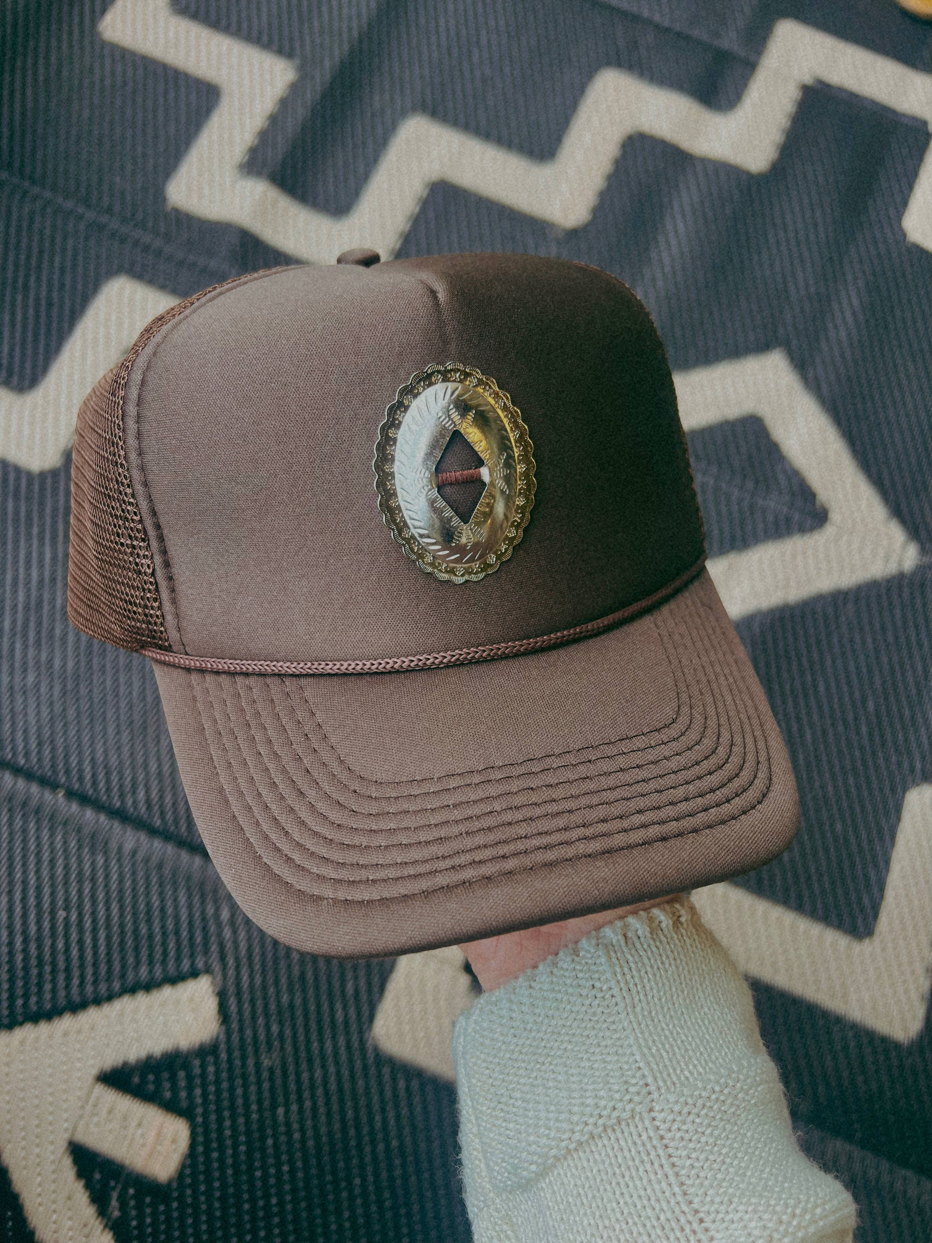 REMOVED BRAND - Wholesale Hoedaccessoires - Dames - Concho Trucker Pet *ENKEL CONCHO*0