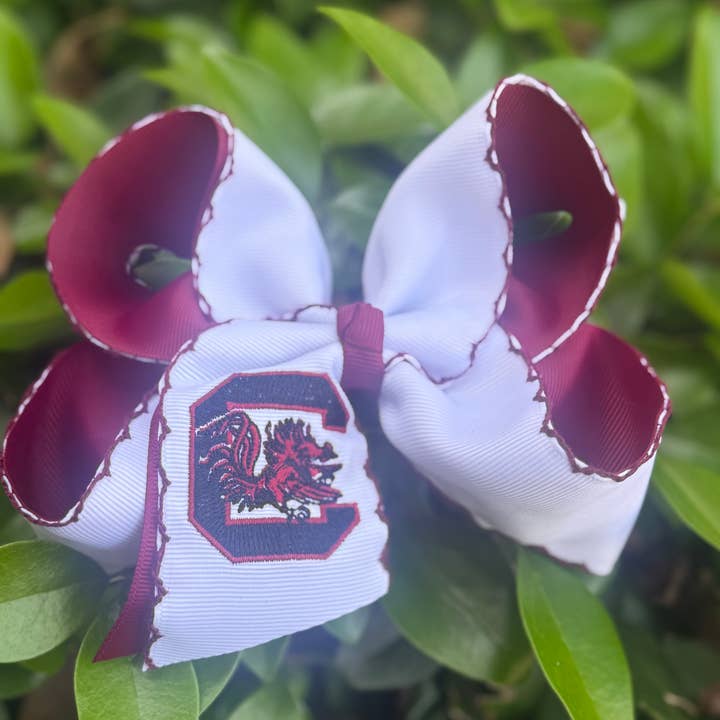 South Carolina Moonstitch Bow for wholesale by Luminous Sky Bowtique