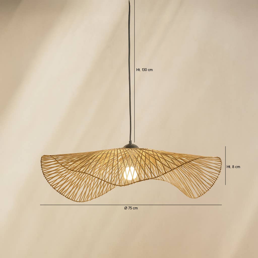 Now's Home - Venta al por mayor Lámpara de araña y colgante - SUSPENSIÓN DE BAMBÚ NATURAL DIÁMETRO 75CM CARAVELLE5