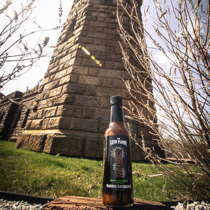 Sauce Leopard - Wholesale Hot Sauce - The 13th Floor - Apricot/Toasted Coconut Ghost Pepper Sauce1