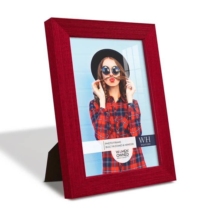 Photo Frame, Real Wood with Texture, Ruby for wholesale by Wexford Home