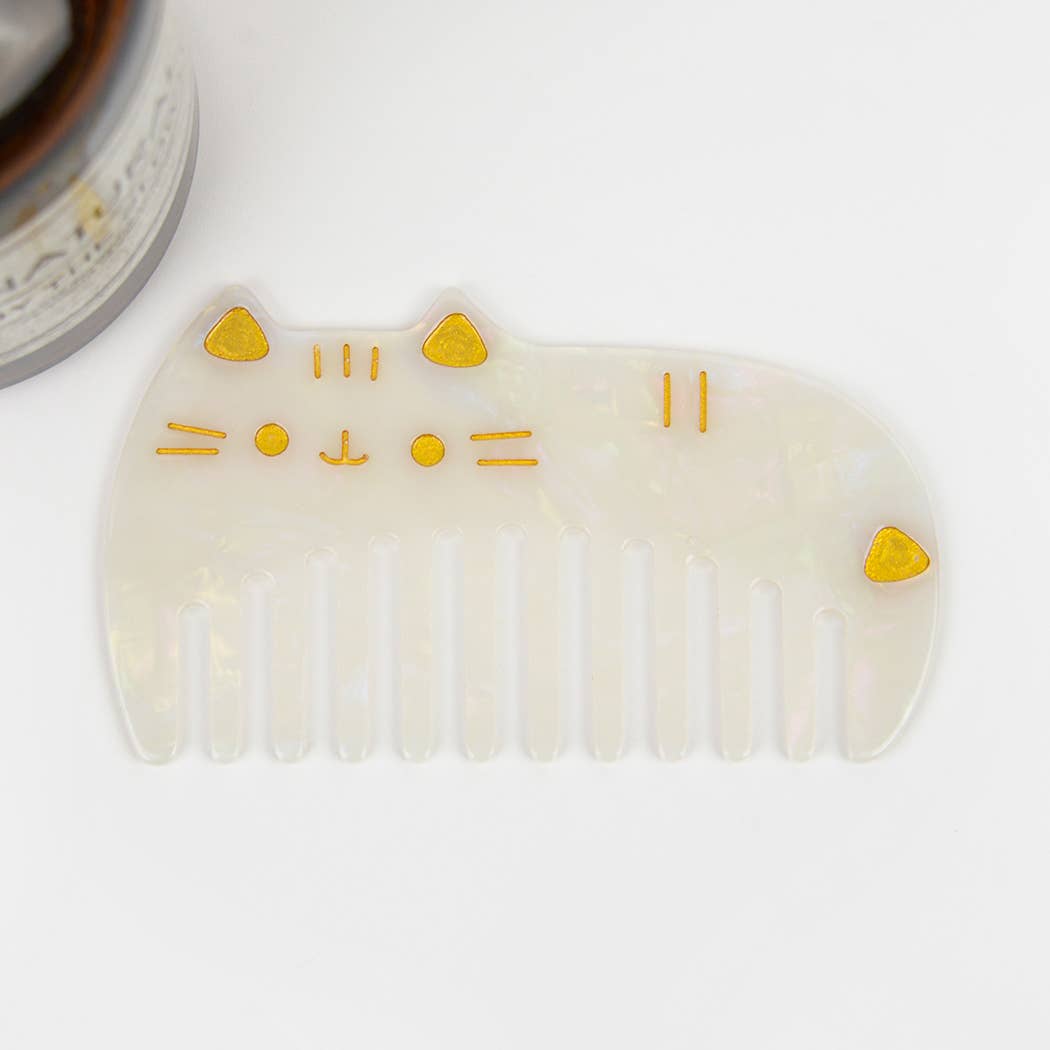 TheDivaSoap - Wholesale Hair Brush/Comb - 3.77'' Cute Cat Acetate Hair Comb, Eco-Friendly6