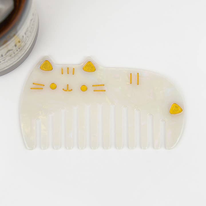 TheDivaSoap - Wholesale Hair Brush/Comb - 3.77'' Cute Cat Acetate Hair Comb, Eco-Friendly6