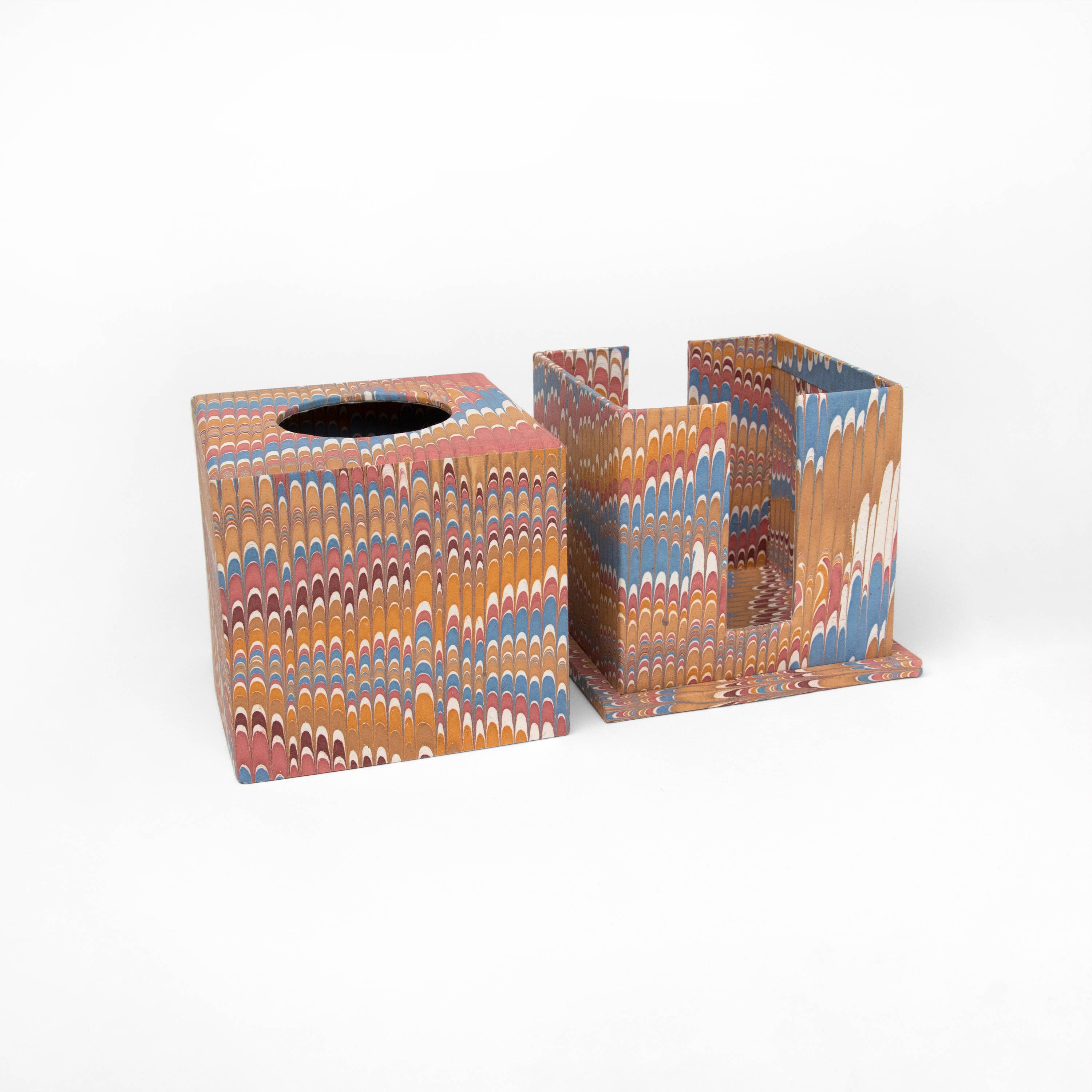 Craft Boat – Caixa de lenços por atacado – Caixa para Lenços de Papel com Mármore Manual3