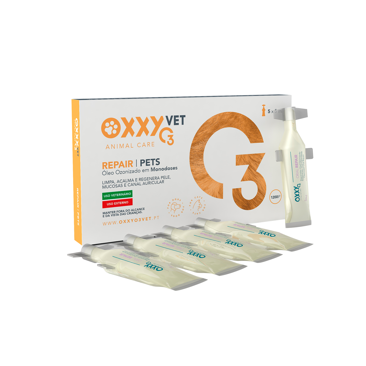 OxxyO3 VET - Wholesale Pet Grooming Aid - Dog - Oxxy Vet Repair Pets 5x5ml1