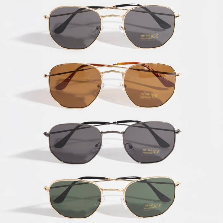 ASSORTITI Set di occhiali da sole con montatura in metallo e lenti rotonde in vendita all'ingrosso su Faire1