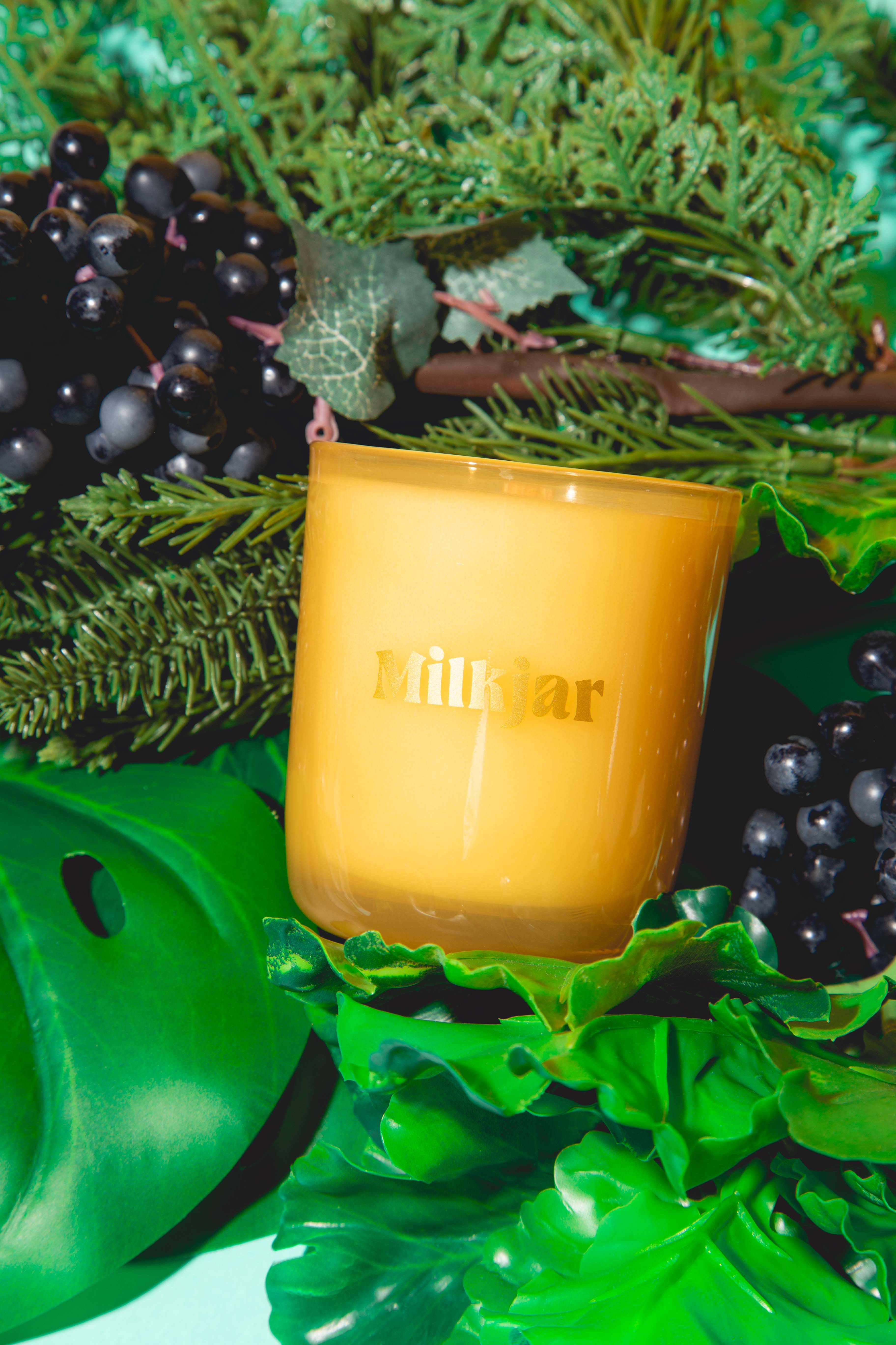 Milk Jar Candle Co. - Wholesale Jar/Filled Candle - Garden State - Cedar & Cassis Coconut Soy 8oz Candle11