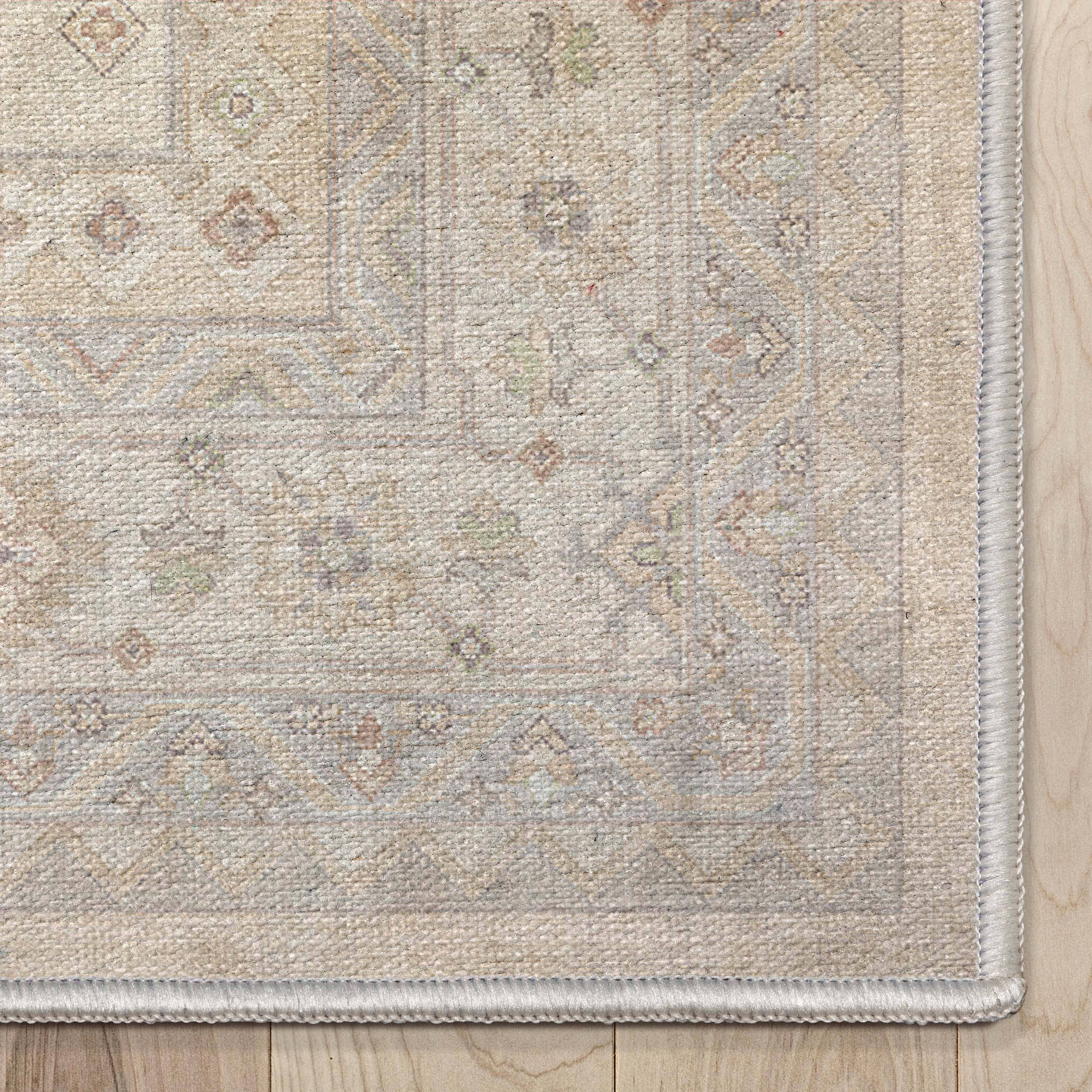 Well Woven - Wholesale Area Rug - Nicosia Vintage Tribal Medallion Beige Flat-Weave Rug2