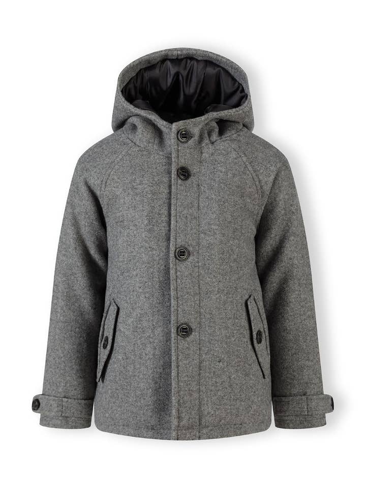 Cappotto per ragazzi con bottoni 9m-8a beige per la vendita all'ingrosso da parte di Minoti sp. z o.o.