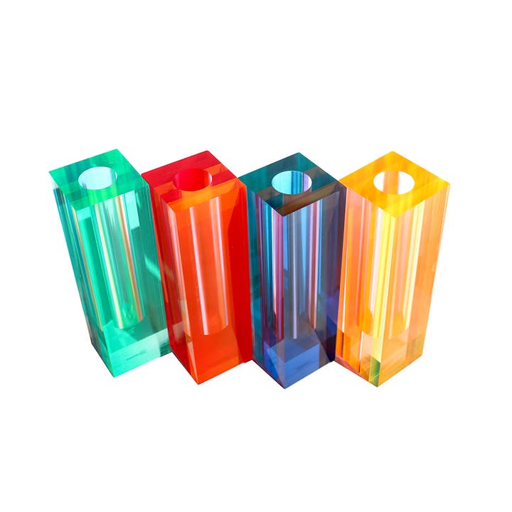 Canetti Design Group Inc. - Wholesale Vase - Striped Colorful Bud Vase - 4 Colors 13