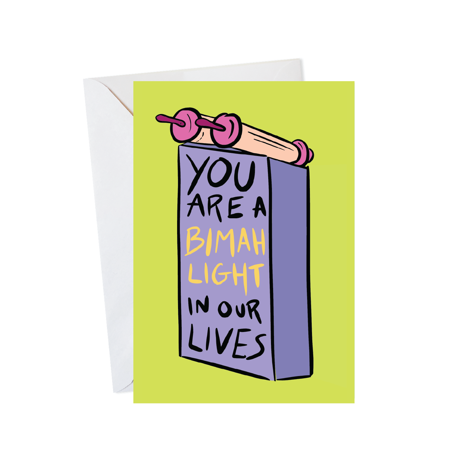 Menschions - Wholesale Bar/Bat-Mitzvah Card - Bimah Light0