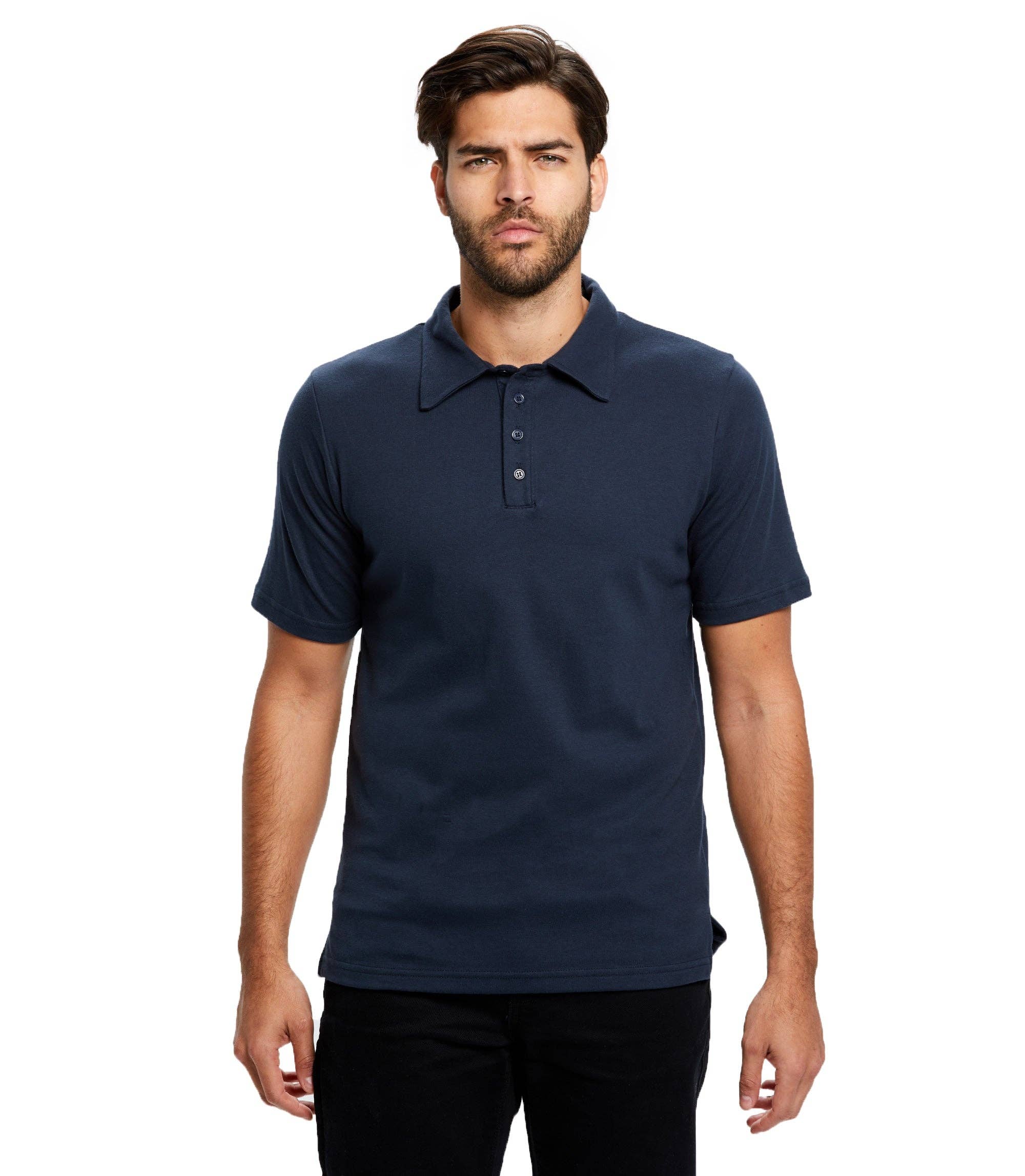 US Blanks - Wholesale Polo - Men's - Men's Luxury Supima Jersey Polo Shirt4