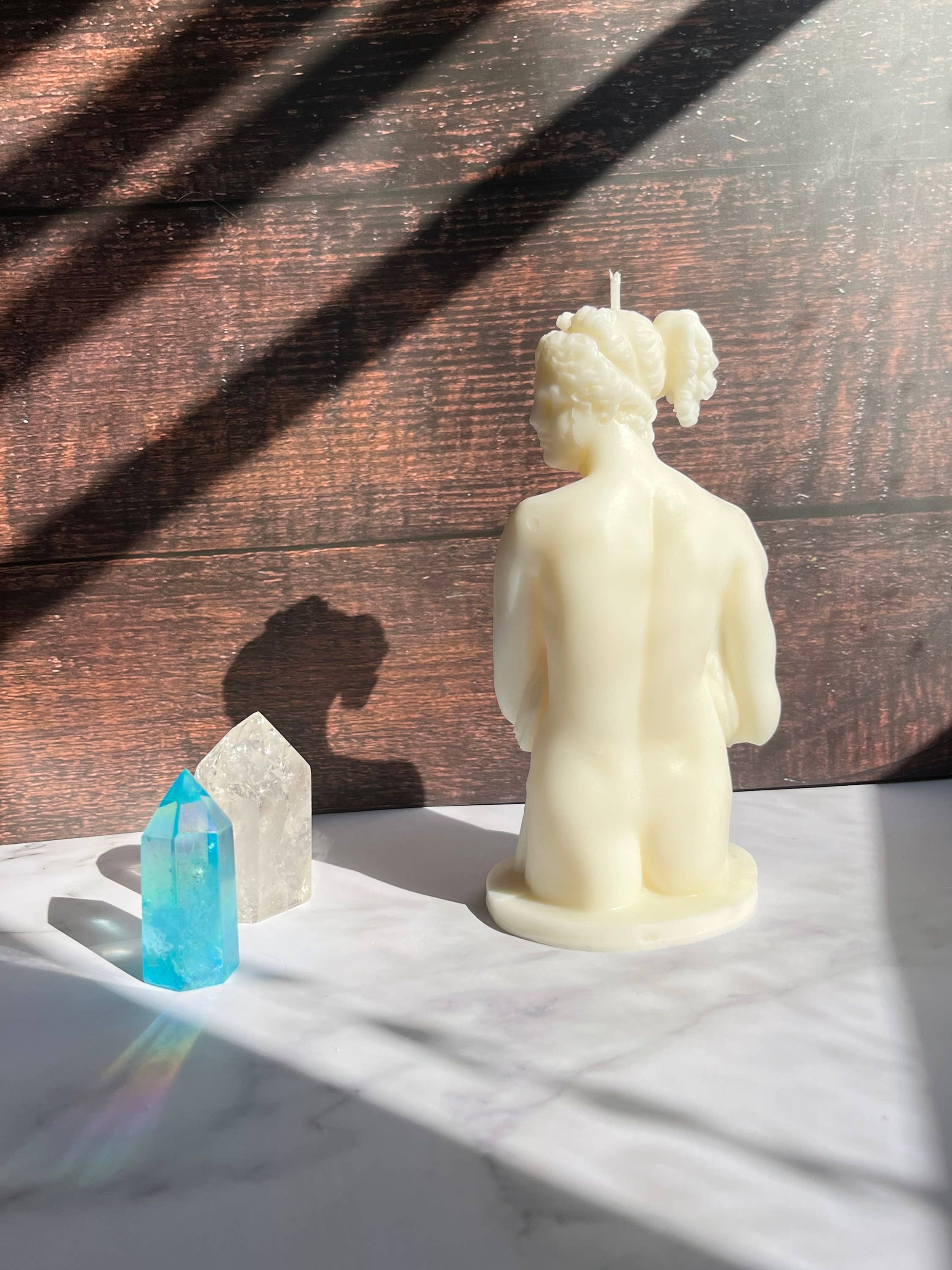 Beauty and the Moon – wholesale Novelty candle – 6.5 Inch Goddess Candle | Naked Female Body Candle3