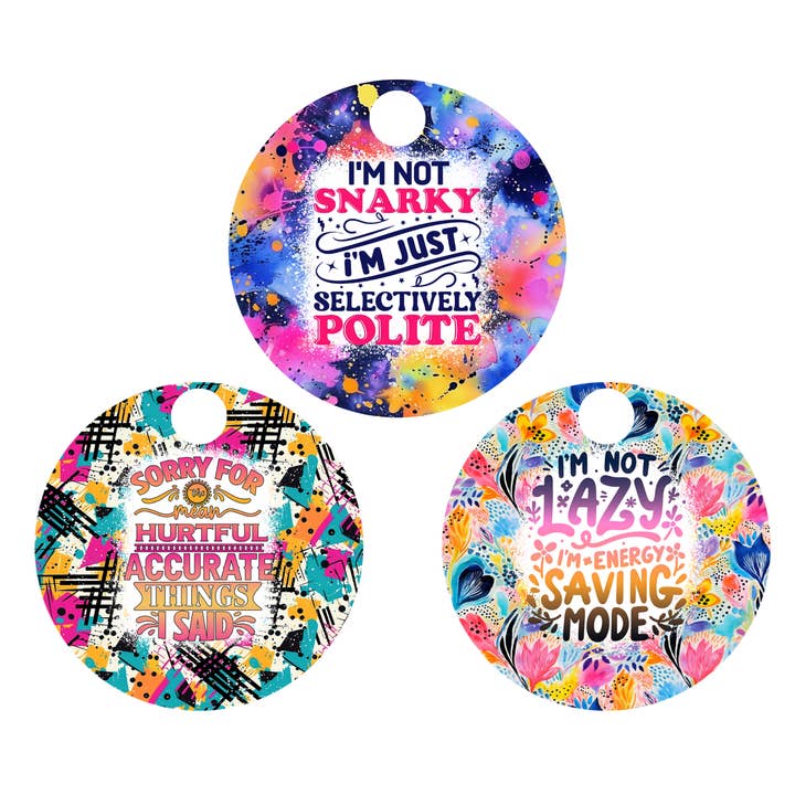 Snarky Round Tumbler Topper 3 Assorteret for engroshandel hos JAC Wholesale