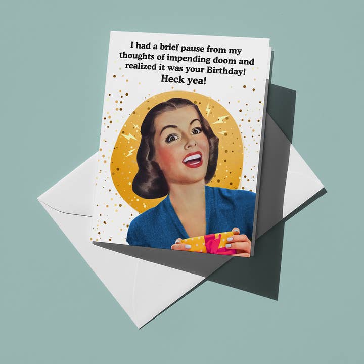 Cartão de Aniversário de Desgraça Imminente por atacado de Henny Penny Studio