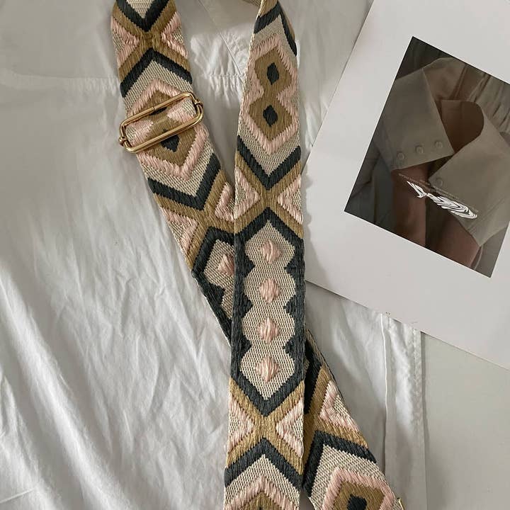 MiMi Wholesale - Wholesale Bag Strap - Women's - SS050B TG10139 Boho Adjustable Guitar Strap5